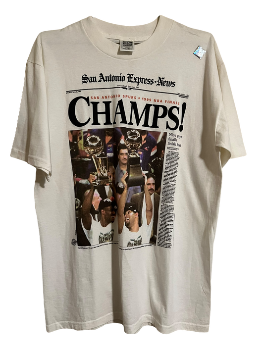 San Antonio Spurs Champions Newspaper 1999
