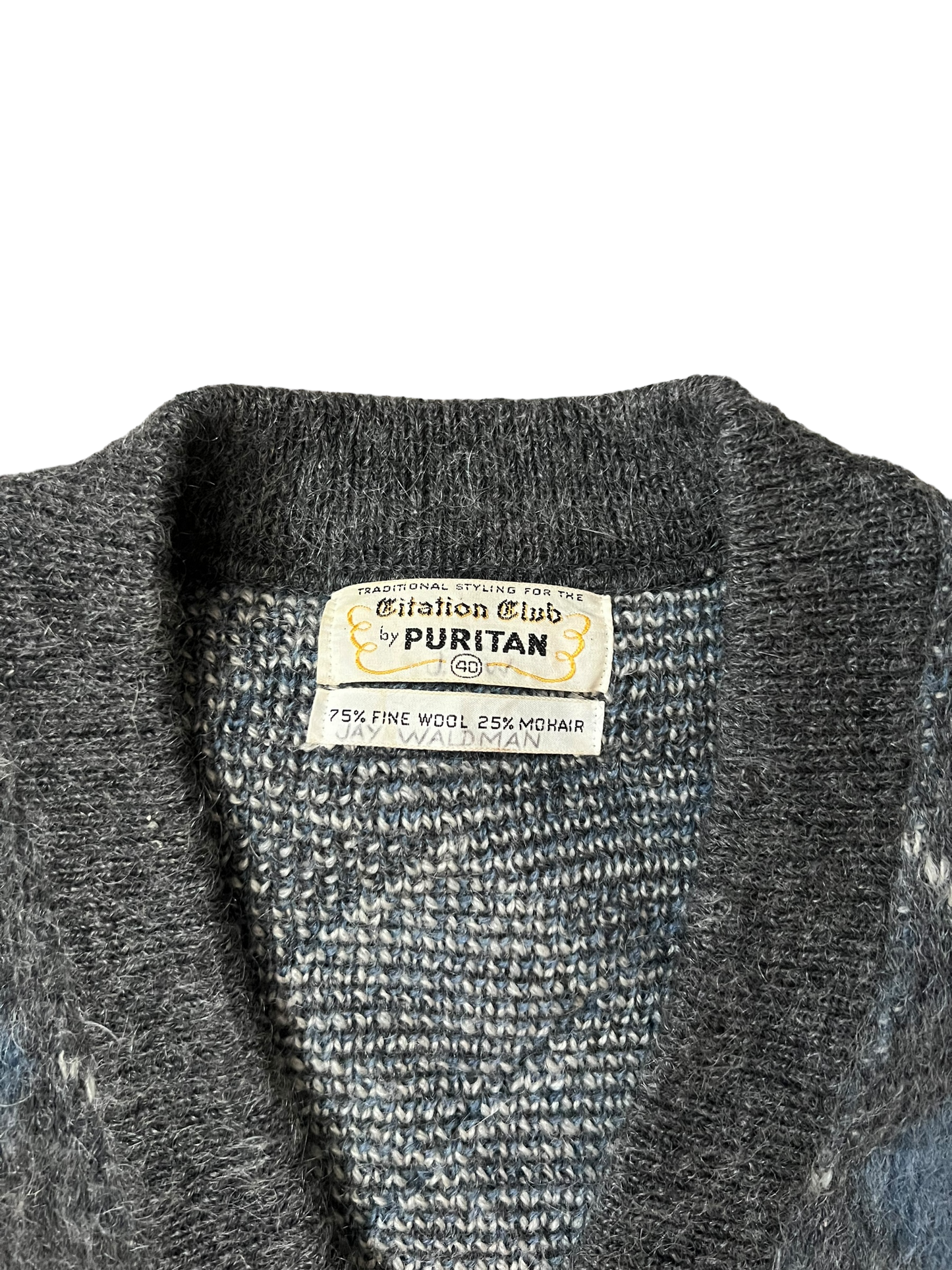 Cardigan Puritan Mohair Wool